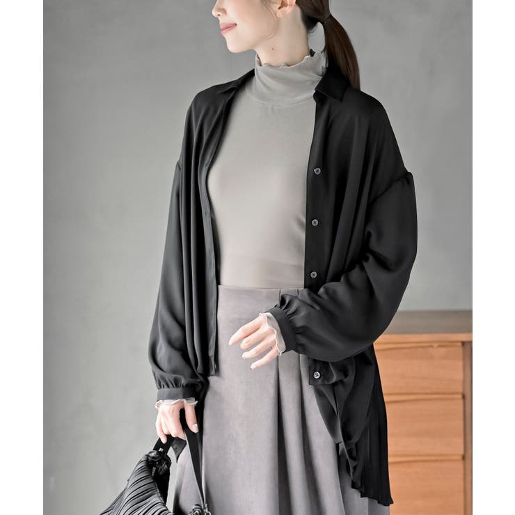 ＢＡＣＫプリーツ裾タックブラウス | rps | 詳細画像15 