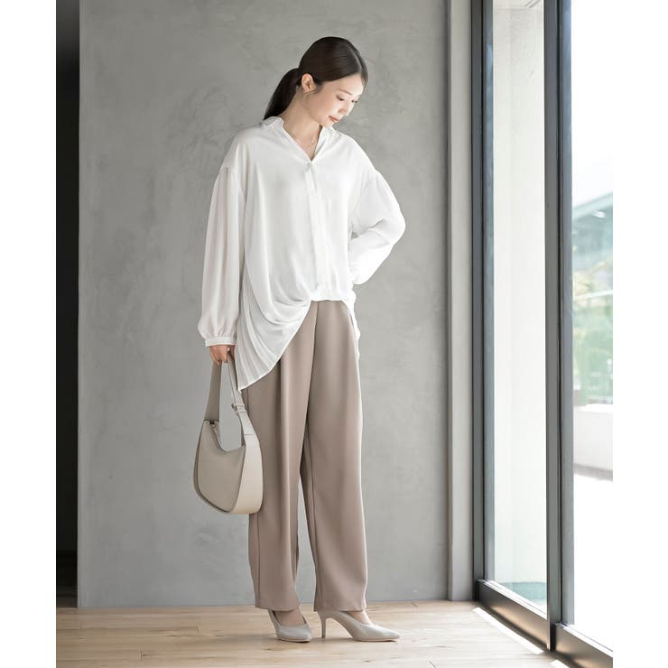 ＢＡＣＫプリーツ裾タックブラウス | rps | 詳細画像2 