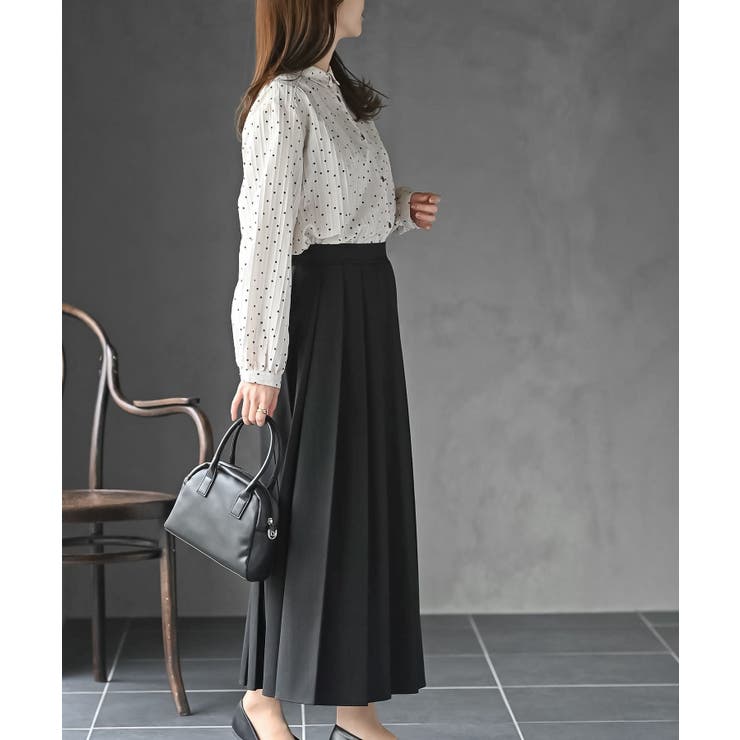 細ドビーランダムドットブラウス | rps | 詳細画像3 