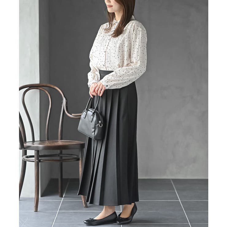 細ドビーランダムドットブラウス | rps | 詳細画像5 