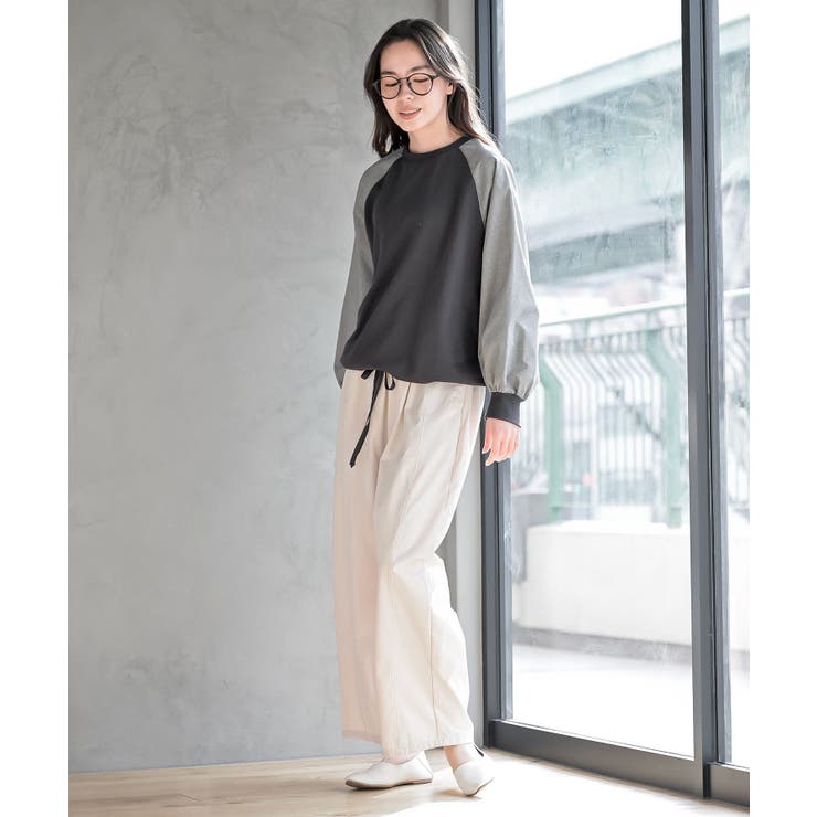 異素材切替裾ドロストミニ裏毛プルオーバー | rps | 詳細画像10 