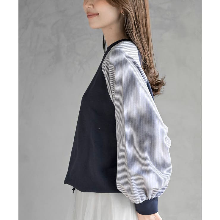 異素材切替裾ドロストミニ裏毛プルオーバー | rps | 詳細画像24 