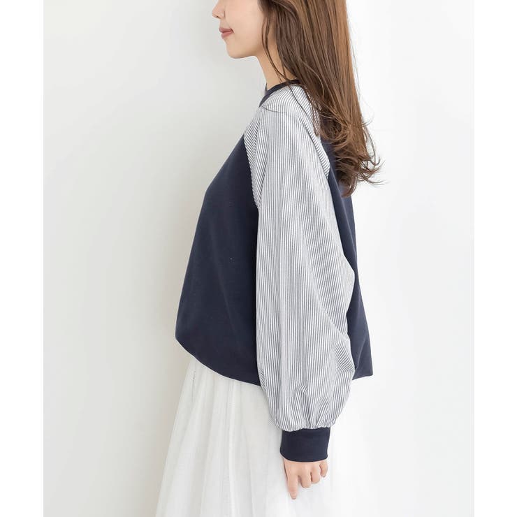 異素材切替裾ドロストミニ裏毛プルオーバー | rps | 詳細画像27 