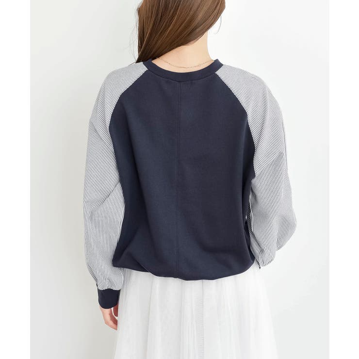 異素材切替裾ドロストミニ裏毛プルオーバー | rps | 詳細画像28 