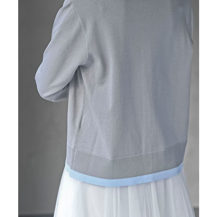 配色レイヤード風ニットカーディガン | rps | 詳細画像16 