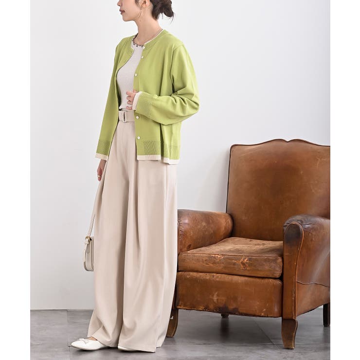 配色レイヤード風ニットカーディガン | rps | 詳細画像19 