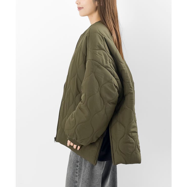 ウェーブキルトサイドファスナー付きブルゾン | rps | 詳細画像25 
