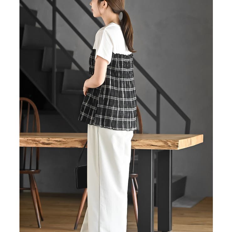 異素材シャーリングドッキングＴ | rps | 詳細画像11 