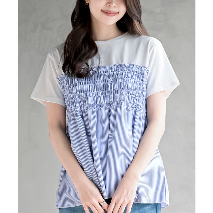 異素材シャーリングドッキングＴ | rps | 詳細画像30 