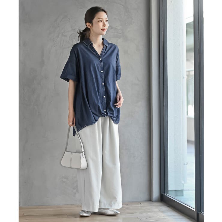 ＢＡＣＫレースアップ 裾タックブラウス | rps | 詳細画像10 