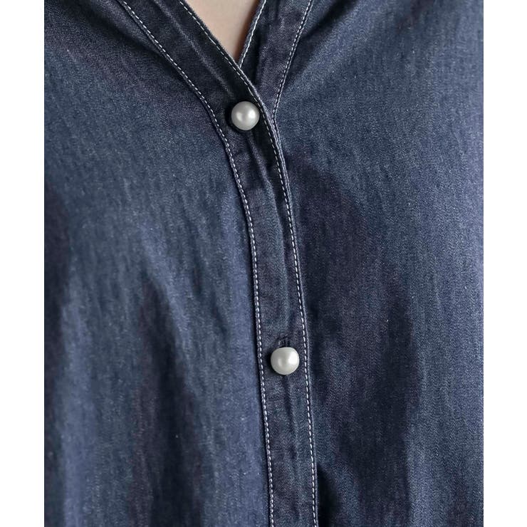 ＢＡＣＫレースアップ 裾タックブラウス | rps | 詳細画像16 