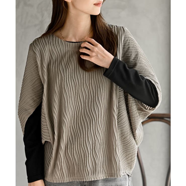 インナーＳＥＴウェーブジャガードプルオーバーアンサンブル | rps | 詳細画像1 