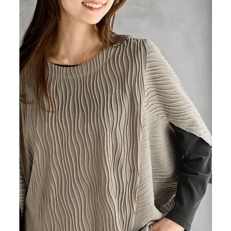 インナーＳＥＴウェーブジャガードプルオーバーアンサンブル | rps | 詳細画像14 