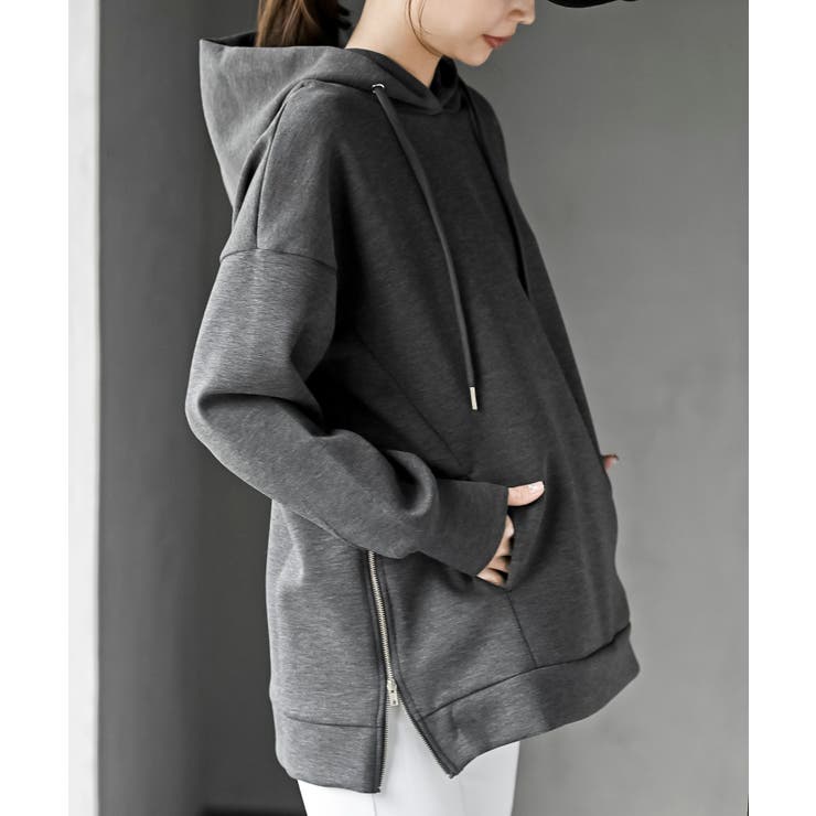 CHACグレー | サイドＺＩＰダンボールワイドパーカー | rps