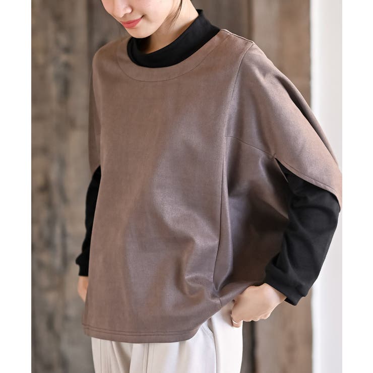 ブラウン | インナーＳＥＴスエードポンチプルオーバーアンサンブル | rps