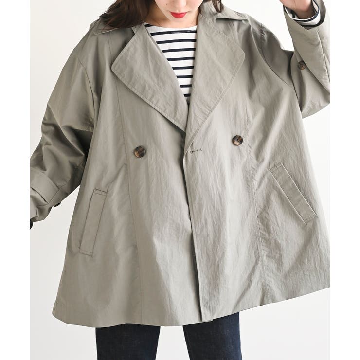 トレンチ風Aラインコート[品番：RPSW0002330]｜rps（アール