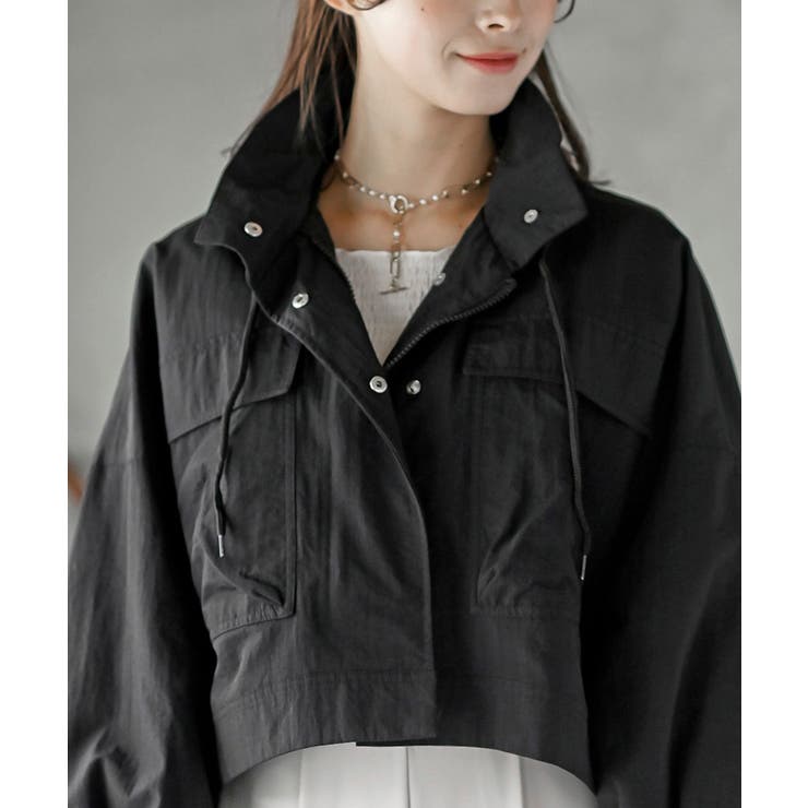 スタンドショートナイロンジャケット | rps | 詳細画像15 