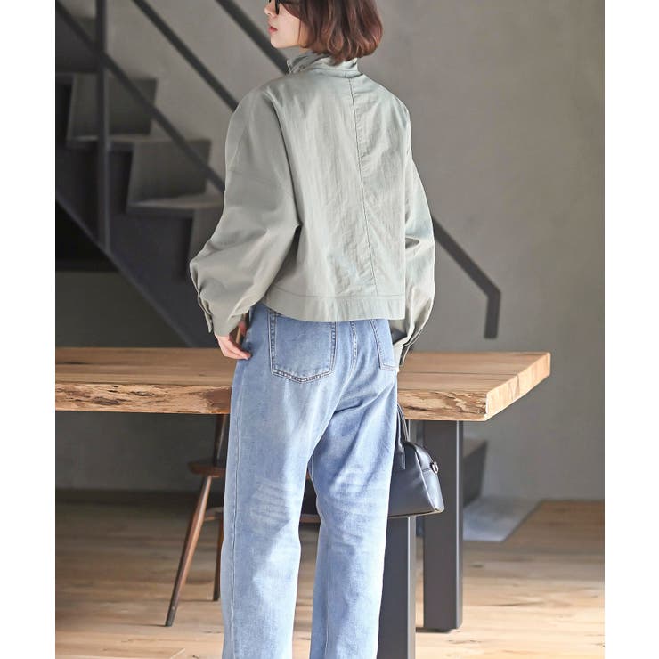 スタンドショートナイロンジャケット | rps | 詳細画像30 