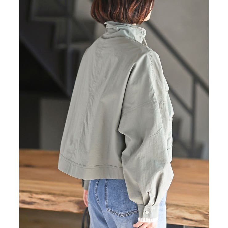 スタンドショートナイロンジャケット | rps | 詳細画像34 