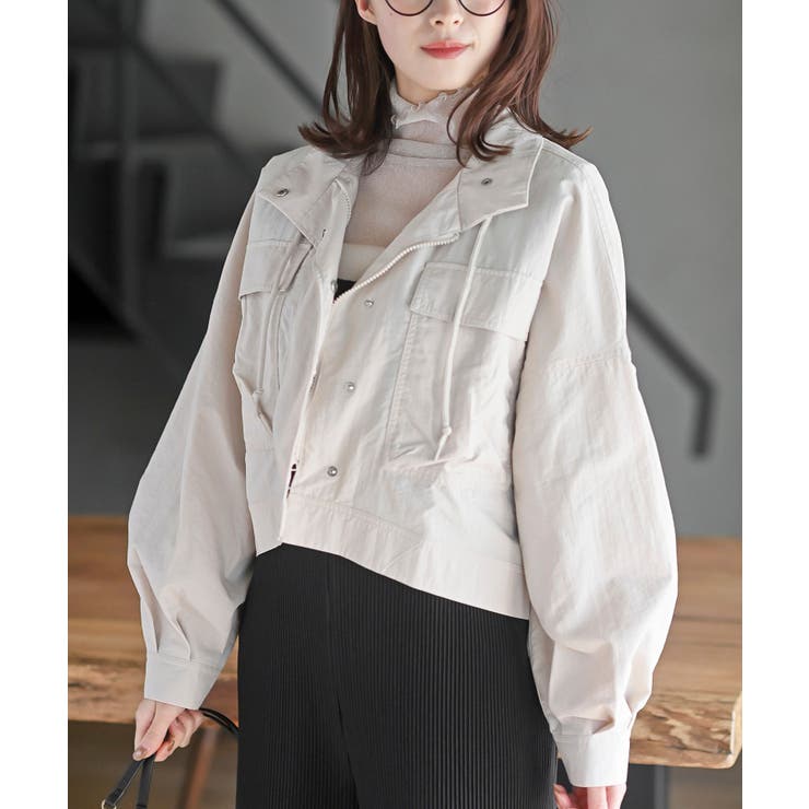 スタンドショートナイロンジャケット | rps | 詳細画像7 