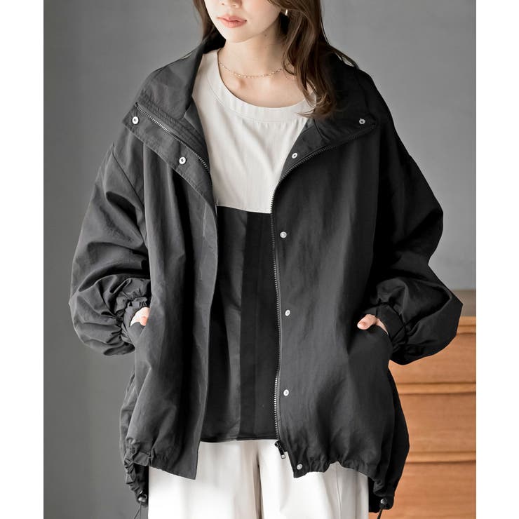 スタンドカラーナイロンコート | rps | 詳細画像14 