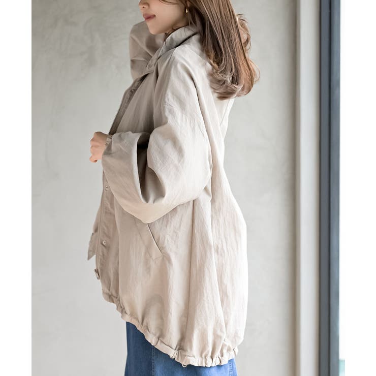 スタンドカラーナイロンコート | rps | 詳細画像23 