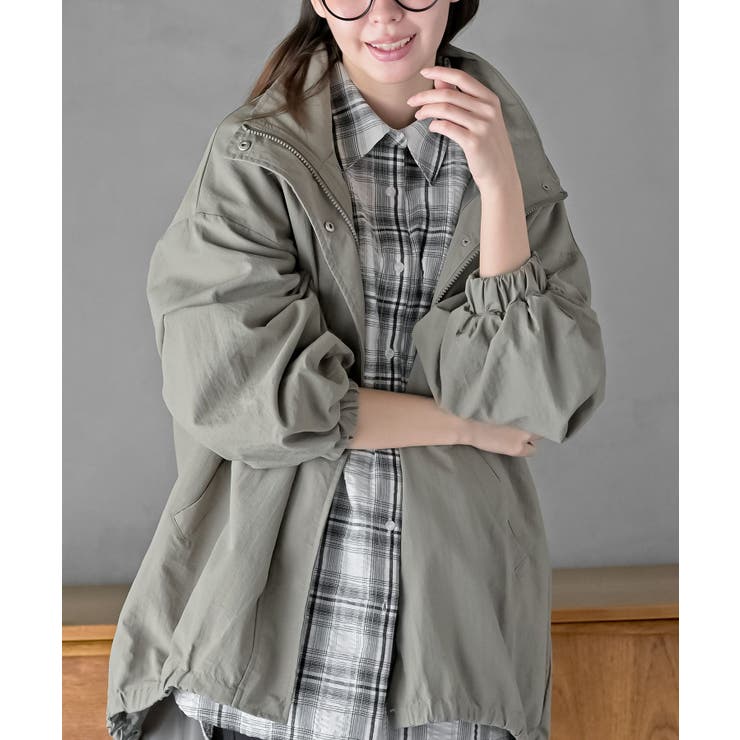 スタンドカラーナイロンコート | rps | 詳細画像31 