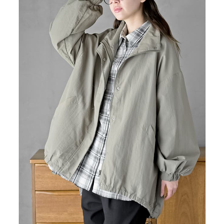 スタンドカラーナイロンコート | rps | 詳細画像32 