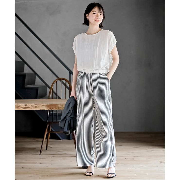 【リクエスト値下リゾート超美品】PAPAS+イージーパンツM グレー系 イージーパンツ」に該当するグレー/灰色系のファッション通販