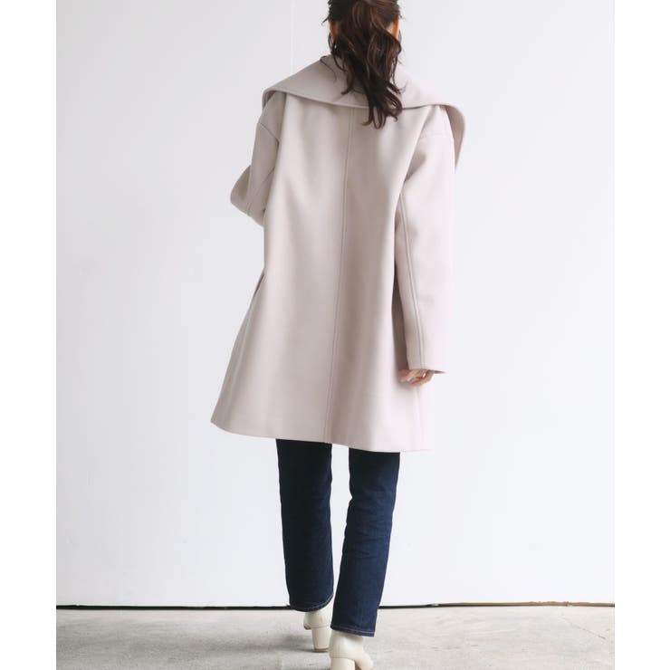 Theory 軽量　ショールカラー　Aライン　ダウンコート　XL Theory 軽量 ショールカラー Aライン ダウンコート XL