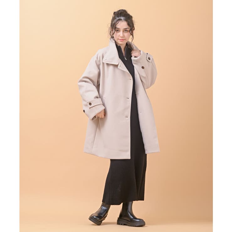 スタンドカラーボリューム袖コート | rps | 詳細画像15 