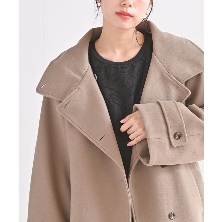 スタンドカラーボリューム袖コート | rps | 詳細画像25 