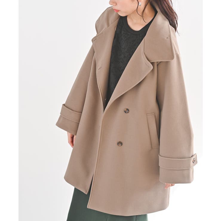 スタンドカラーボリューム袖コート | rps | 詳細画像28 