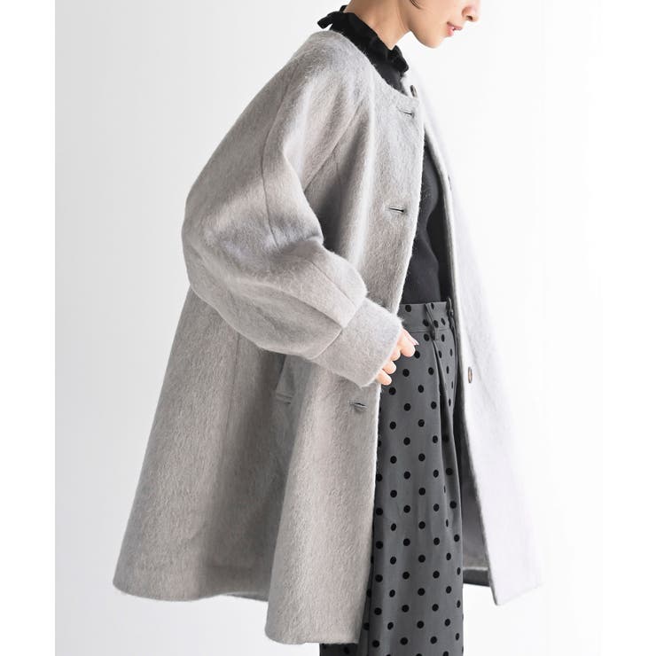 【美品】ARTS&SCIENCE　ウールリネンコート　グレー　サイズ１ 美品】ARTS&SCIENCE ウールリネンコート グレー サイズ1 楽天