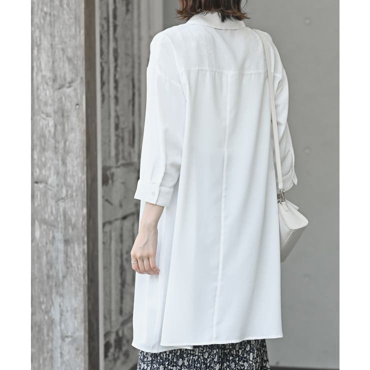 ７分袖スキッパーシャツワンピース | rps | 詳細画像19 