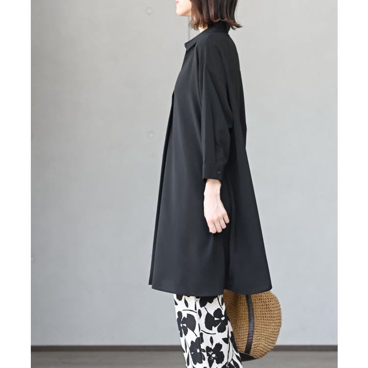 ７分袖スキッパーシャツワンピース | rps | 詳細画像24 