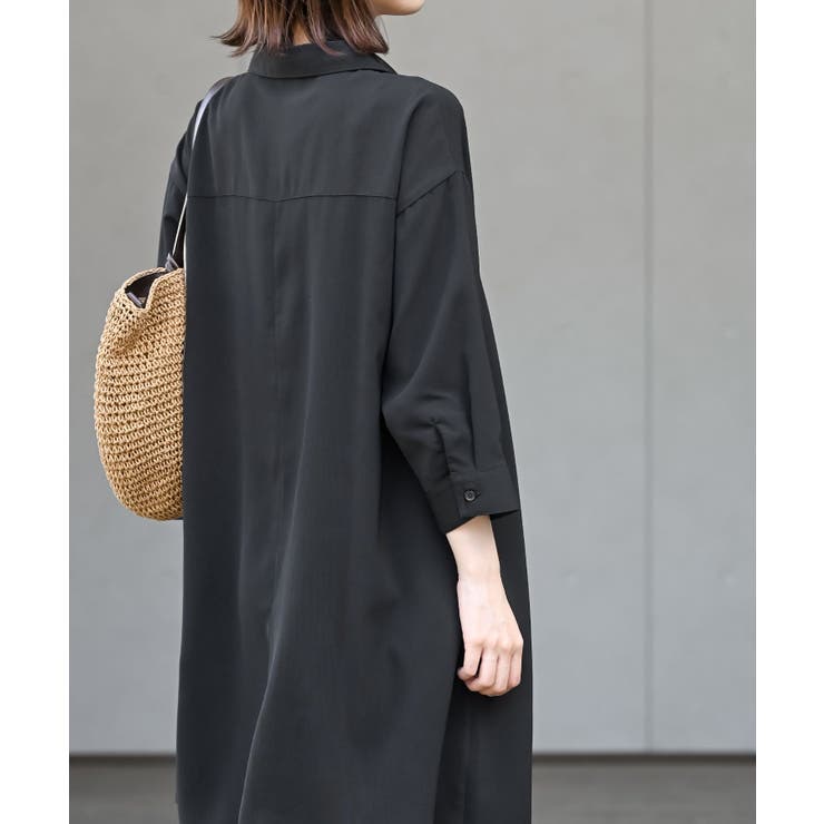 ７分袖スキッパーシャツワンピース | rps | 詳細画像29 