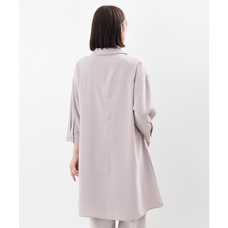 ７分袖スキッパーシャツワンピース | rps | 詳細画像44 