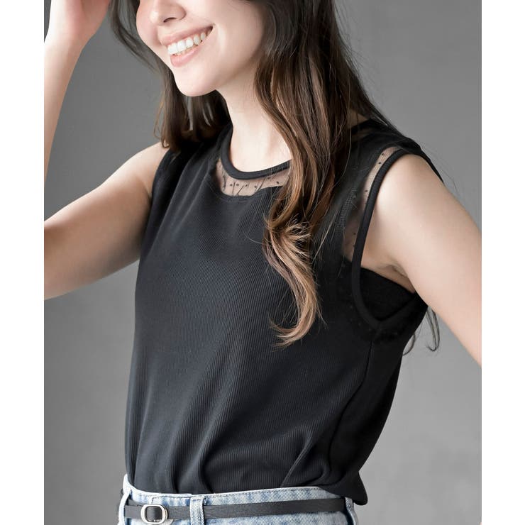 ふちどりシアータンクトップ | rps | 詳細画像15 