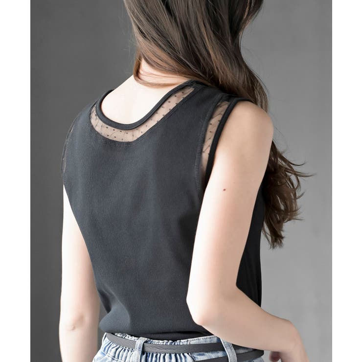 ふちどりシアータンクトップ | rps | 詳細画像17 