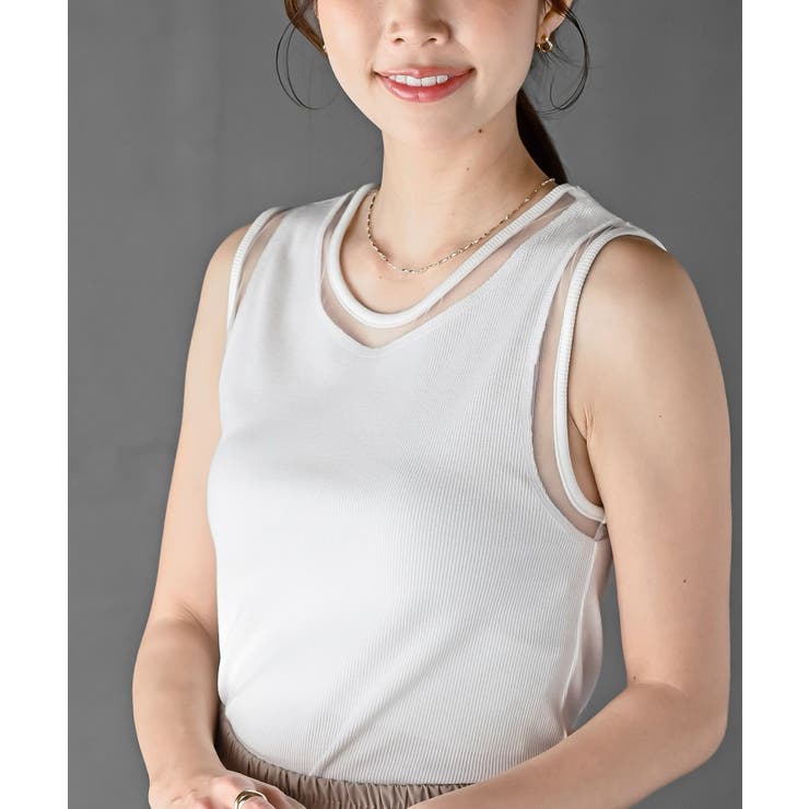 ふちどりシアータンクトップ | rps | 詳細画像23 