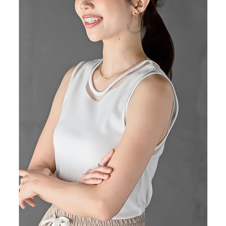 ふちどりシアータンクトップ | rps | 詳細画像24 