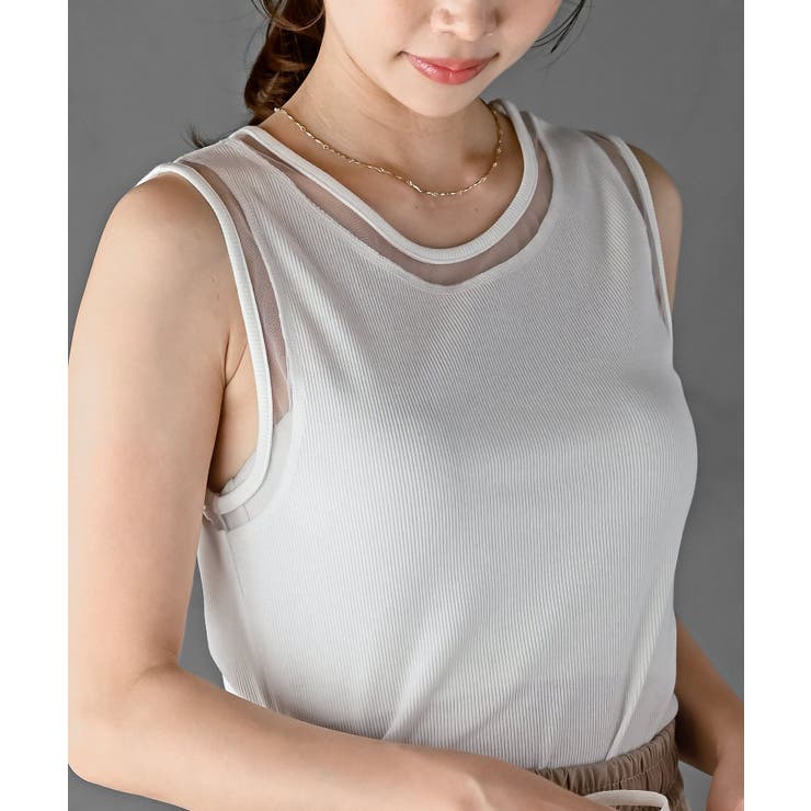 ふちどりシアータンクトップ | rps | 詳細画像26 