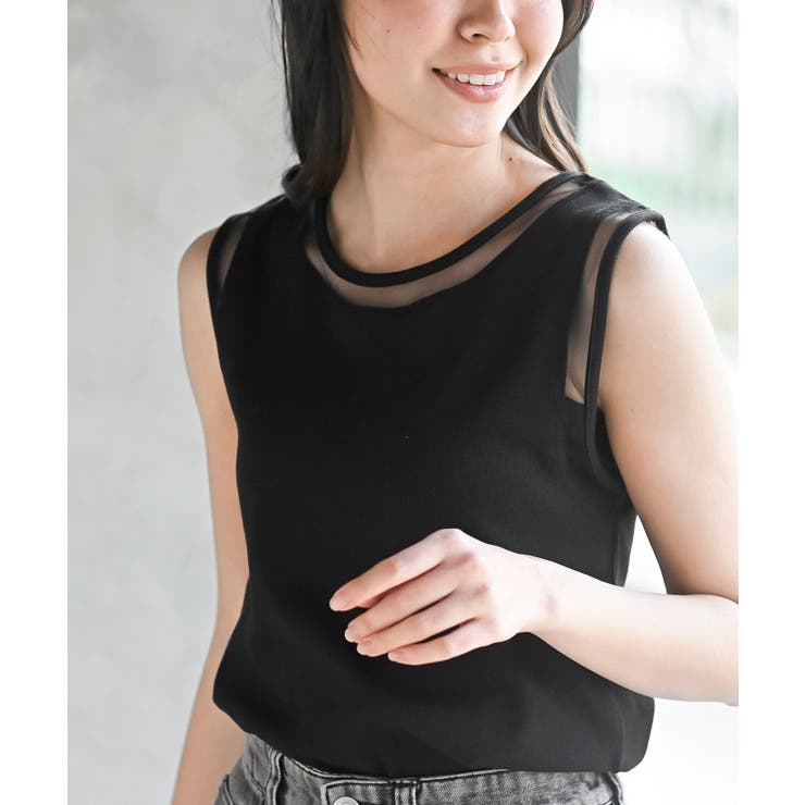 ふちどりシアータンクトップ | rps | 詳細画像32 