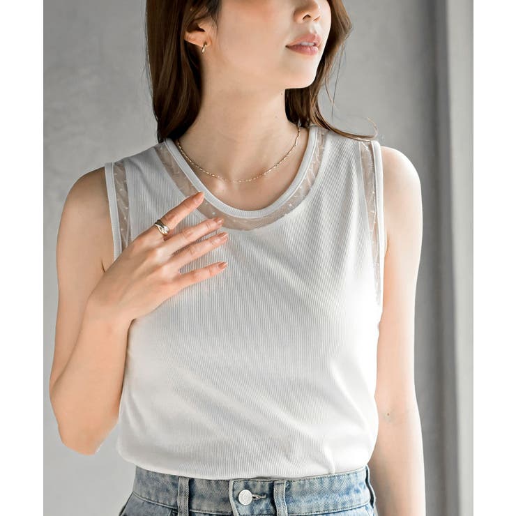 ふちどりシアータンクトップ | rps | 詳細画像6 