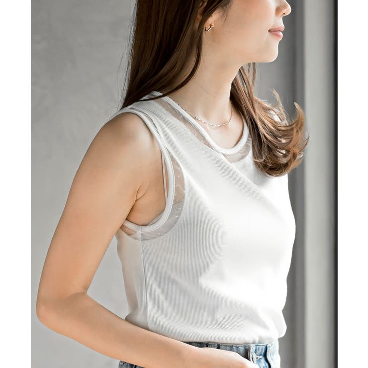 ふちどりシアータンクトップ | rps | 詳細画像9 