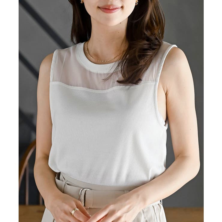 オフホワイト | シアータンクトップ | rps