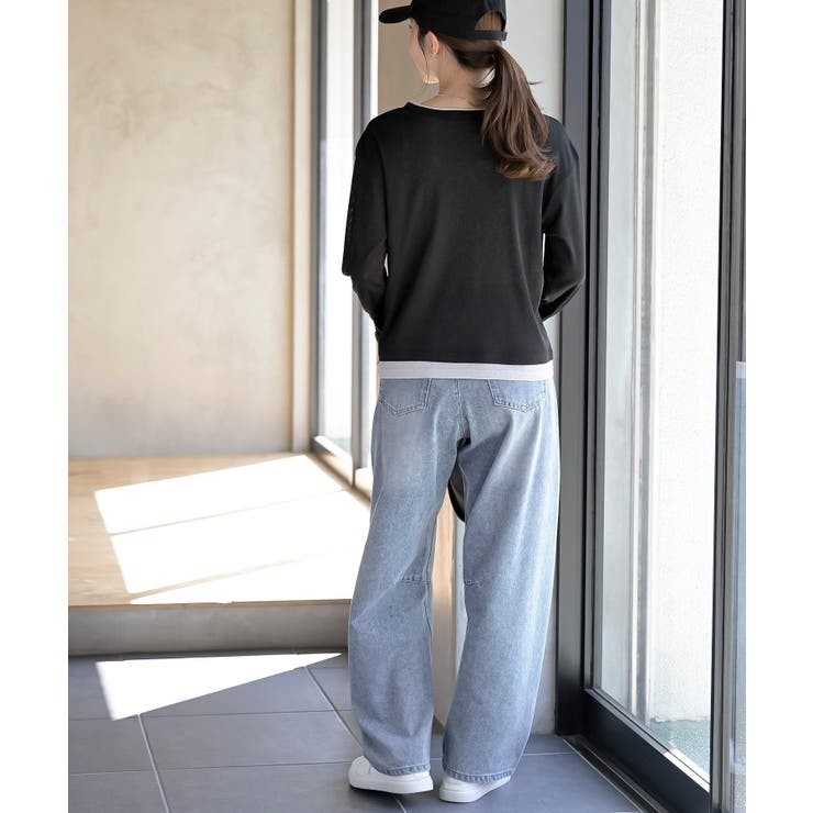 フェイクレイヤードシアーカットソー | rps | 詳細画像12 