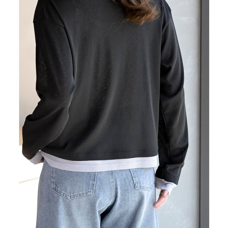 フェイクレイヤードシアーカットソー | rps | 詳細画像16 