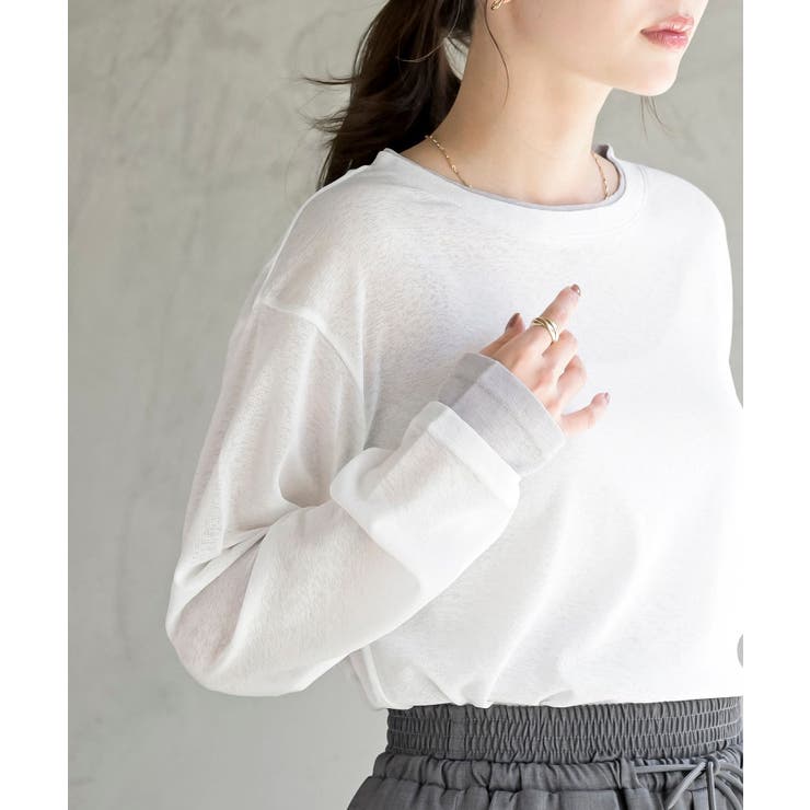 フェイクレイヤードシアーカットソー | rps | 詳細画像22 